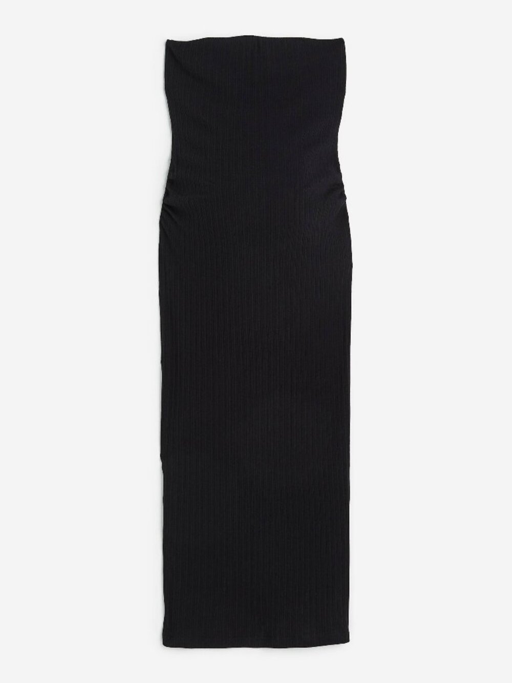 NWOT H&M MAMA Ribbed Tube Dress Black Medium
